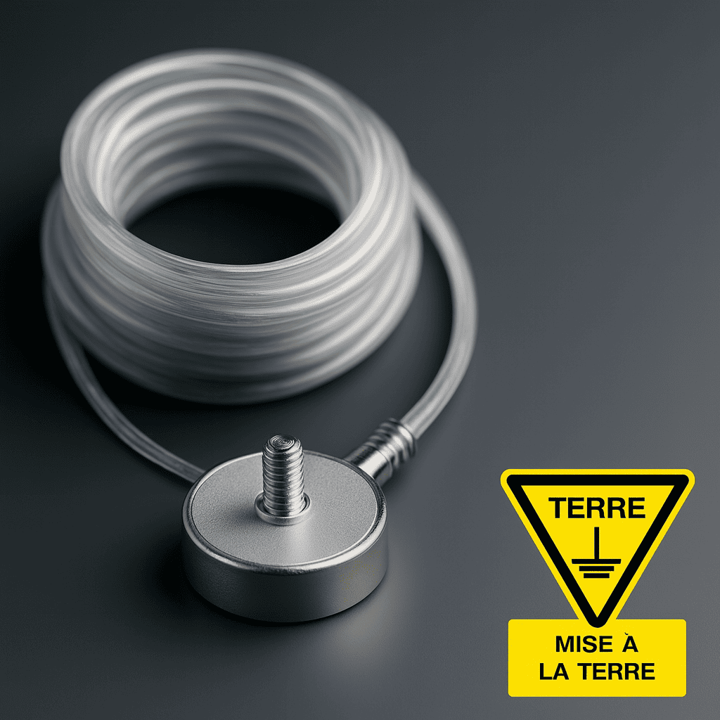 Cordon aimanté de mise à la terre élOvi